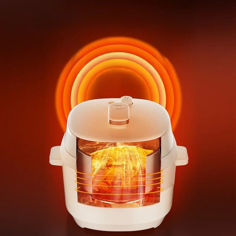 סיר לחץ חשמלי 5L עם שני סירים פנימיים, 900W