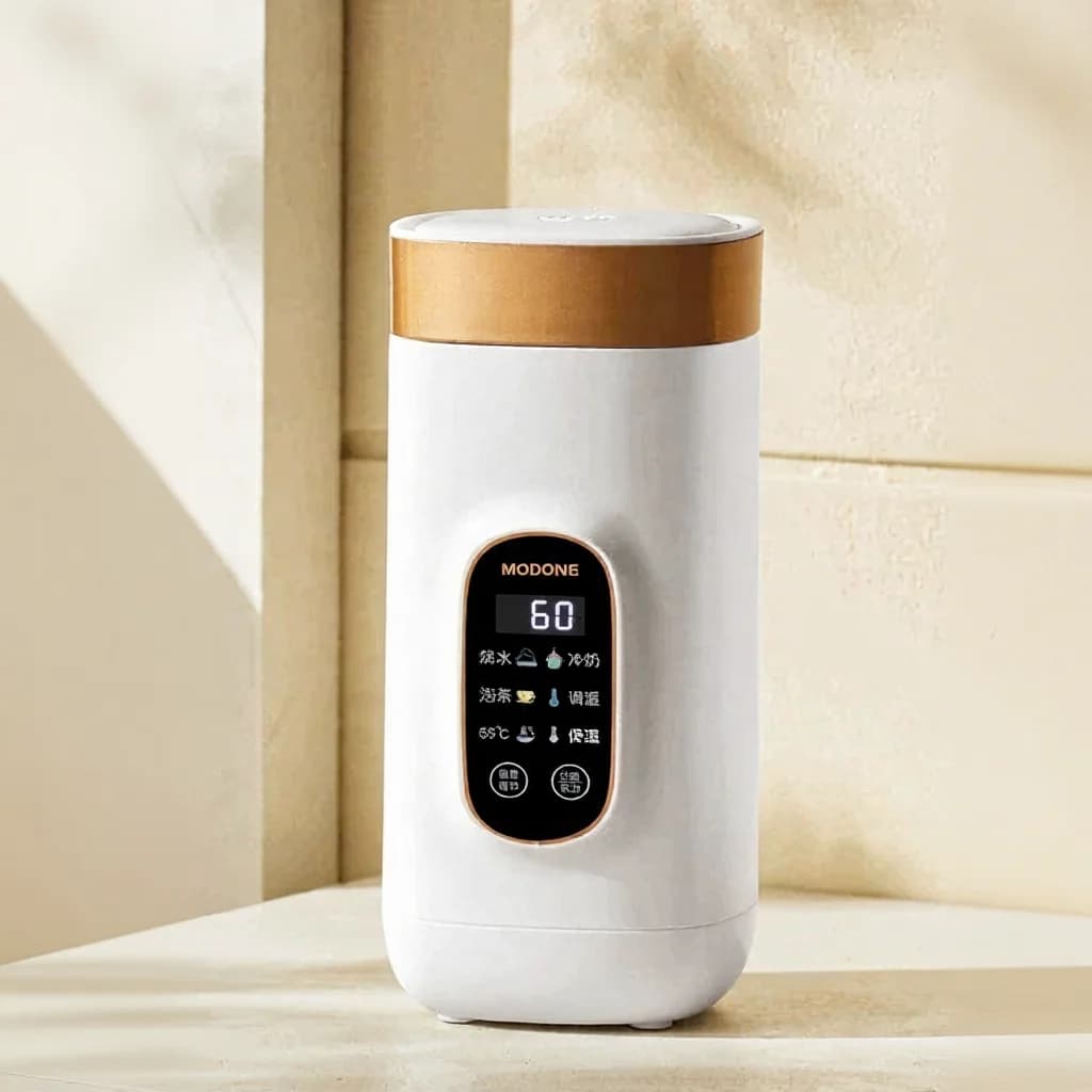 כוס חימום חשמלית ניידת 650ml עם תוחם 304 או 316