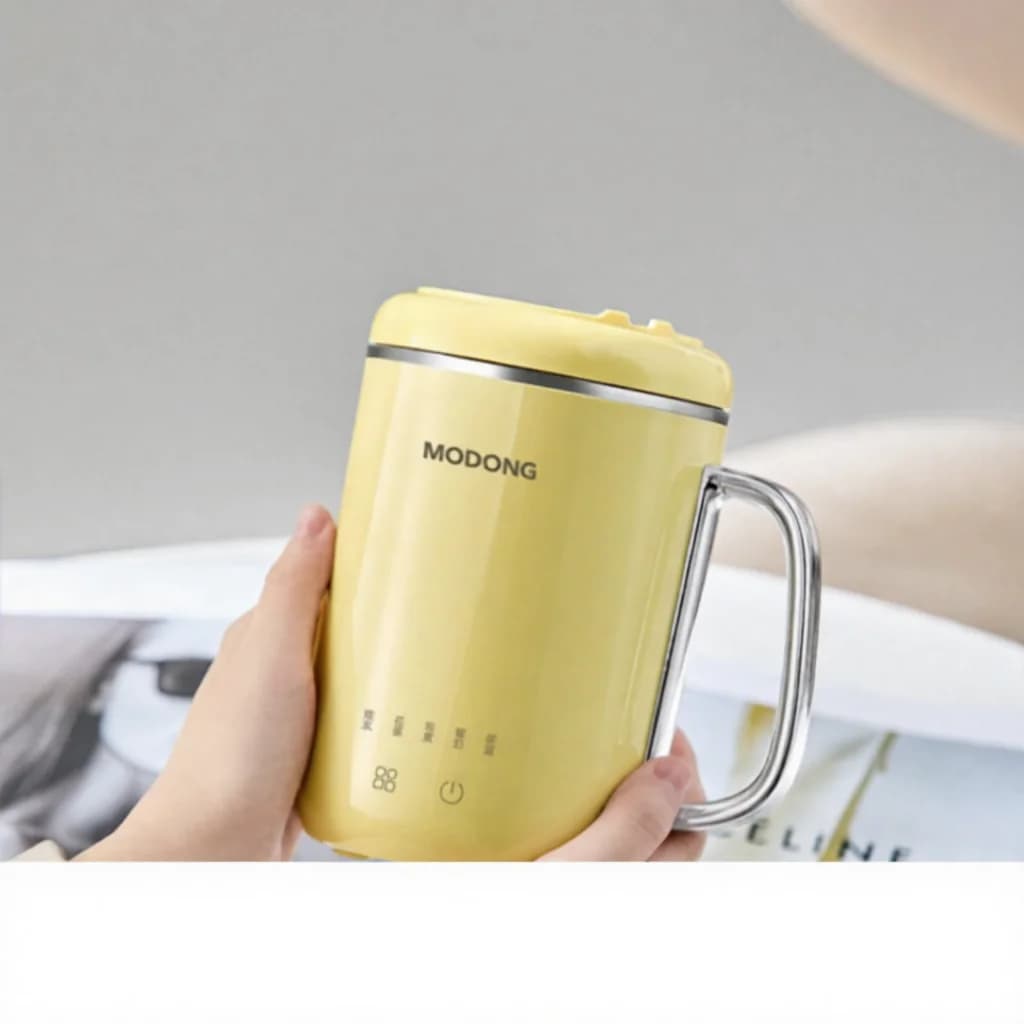 ספל תבשיל חשמלי נייד 450ml 220V עם מסנן וכף