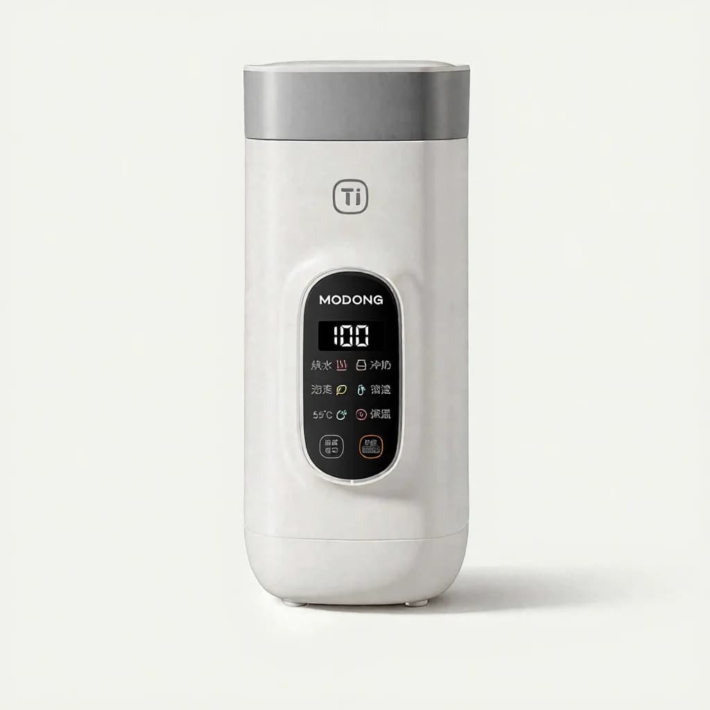 כוס חימום חשמלית לטיולים מטיטניום, 650ml, 220V