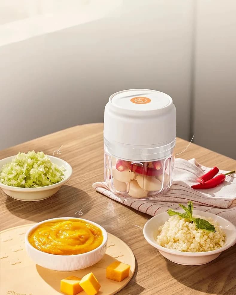 כוס קוצץ שום חשמלי אלחוטי 250mL 5V 30W פלסטיק