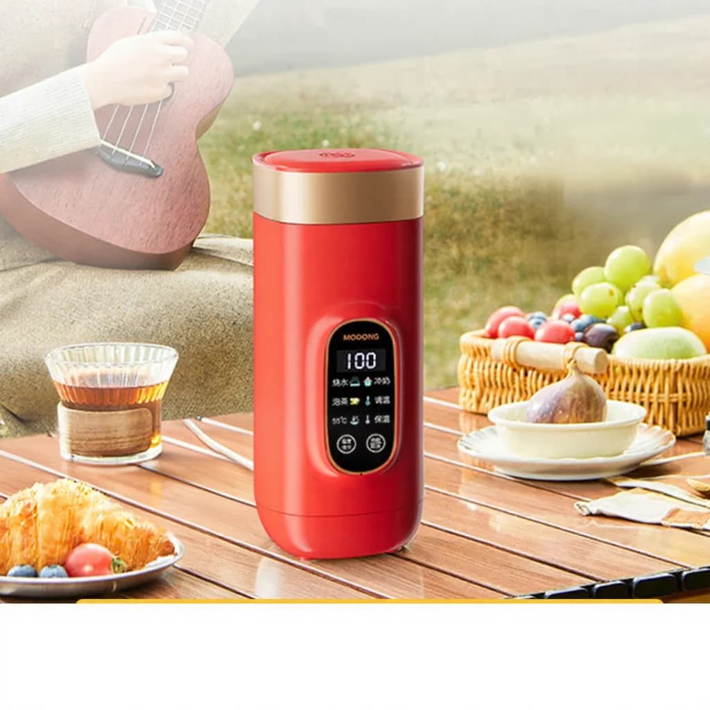 כוס חימום חשמלית ניידת למים 650ml בטנה 304 220V