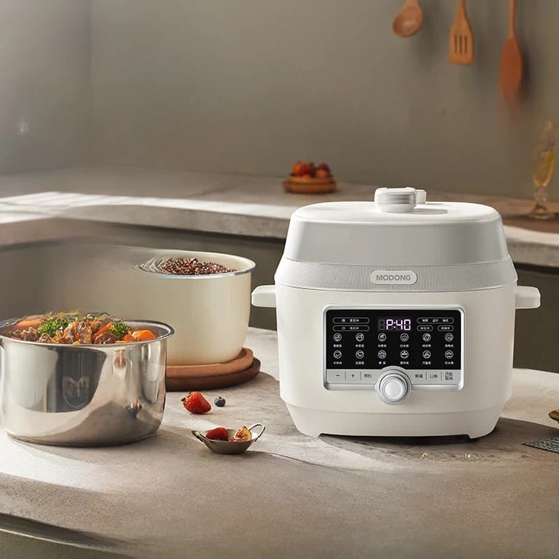 סיר לחץ חשמלי 5L עם שני סירים פנימיים, 900W