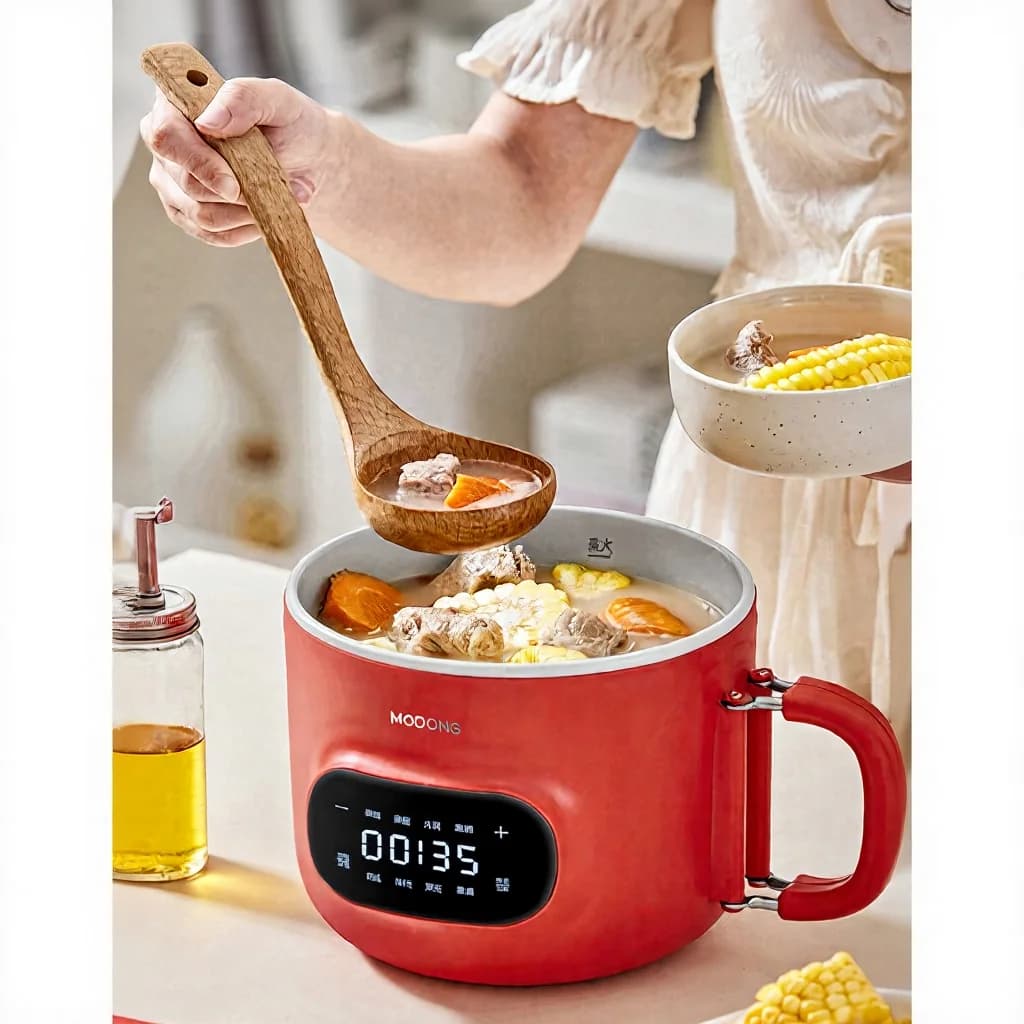 סיר בישול חשמלי 2.5L עם מאדה וריפוד קרמי