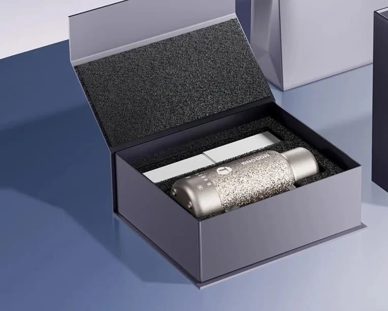 כוס חימום חשמלית ניידת מטיטניום, 1L, כפול, חימום