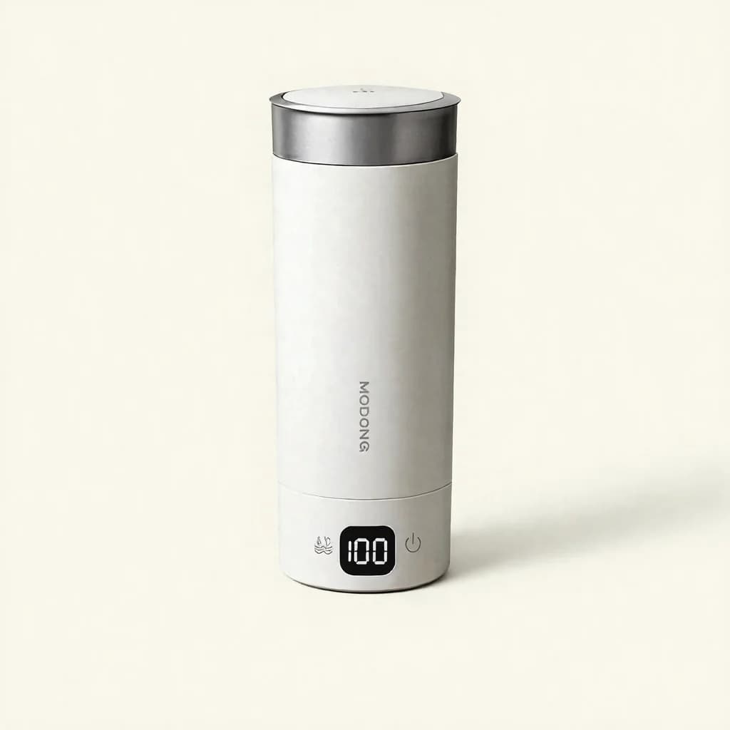 כוס חימום חשמלית ניידת למים 350ml נירוסטה 316L