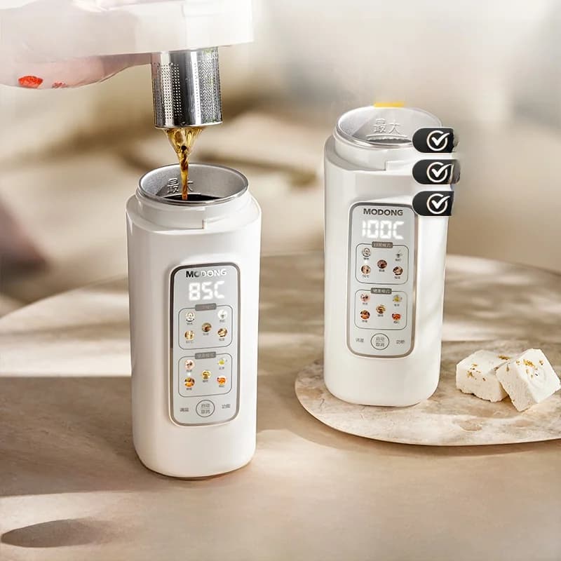 כוס חימום מים חשמלית ניידת עם פילטר, 220V