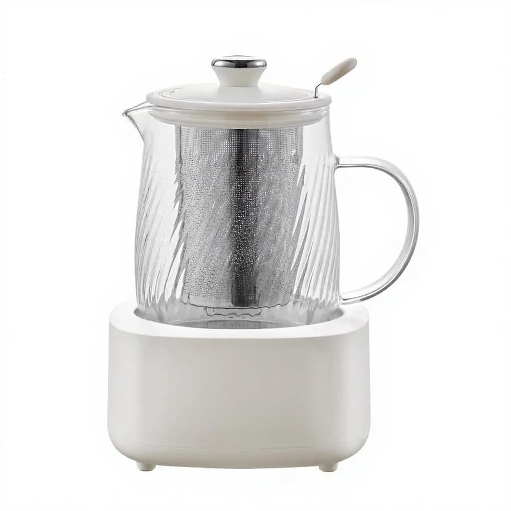 סיר בריאות חשמלי מזכוכית עם בקרת טמפרטורה 1.2L