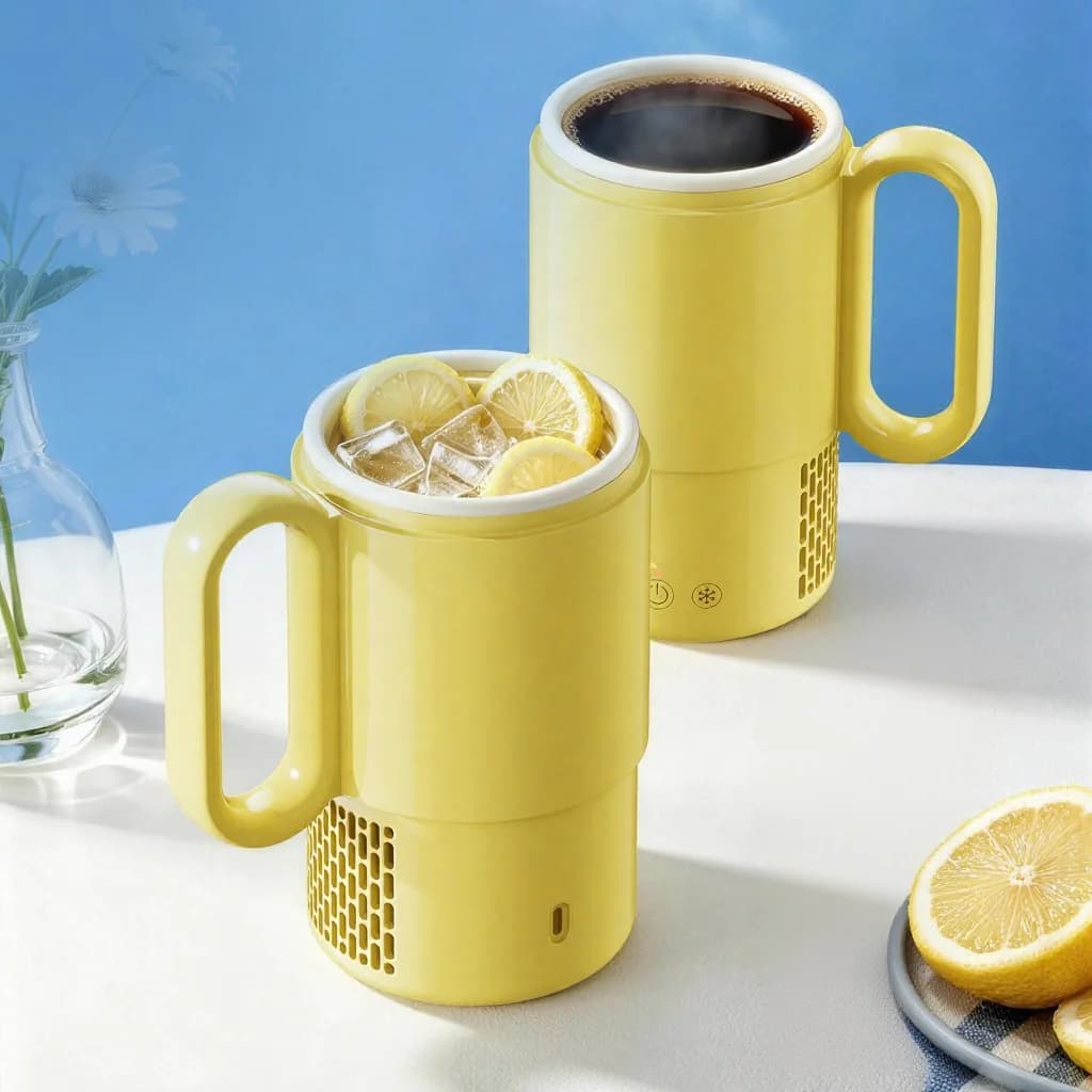 כוס חימום וקירור ניידת 450mL 36W עם שליטה במגע