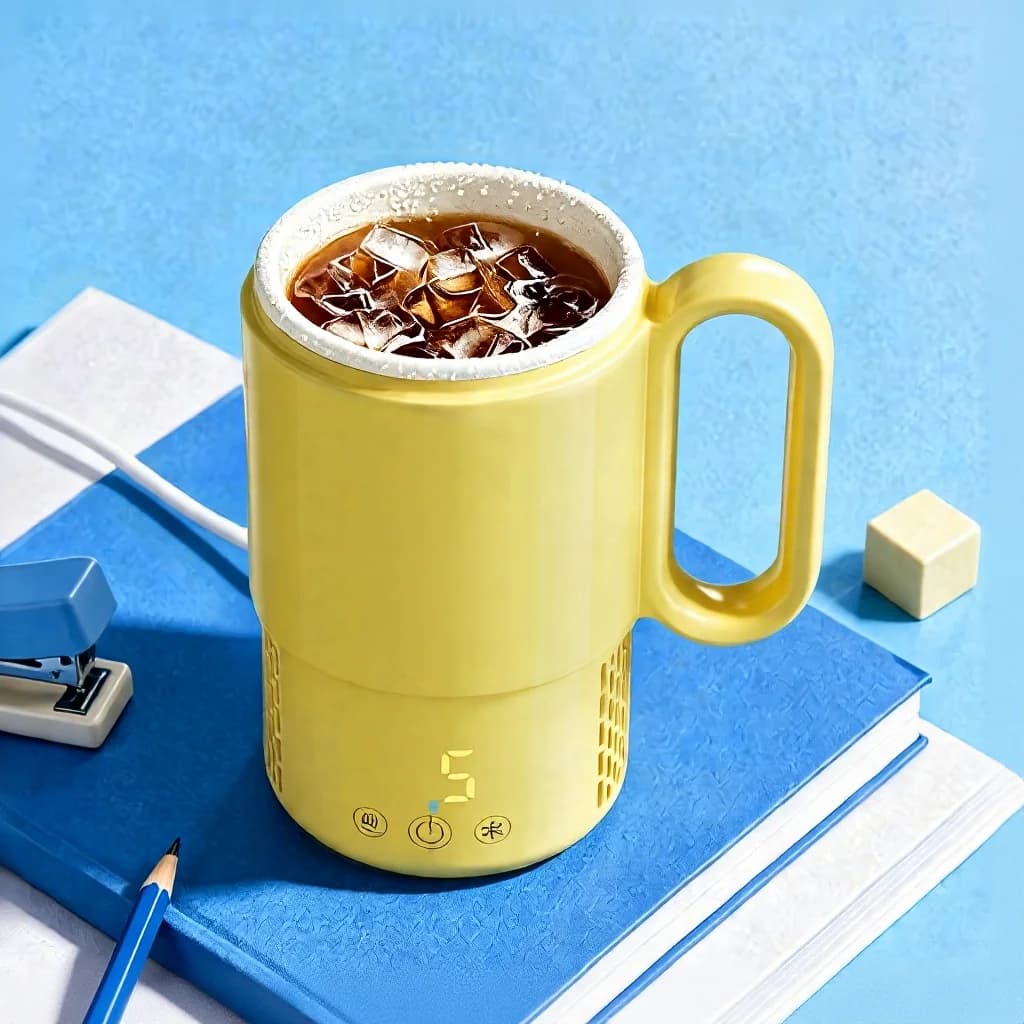 כוס ניידת לחימום וקירור 450mL 36W בקרת מגע