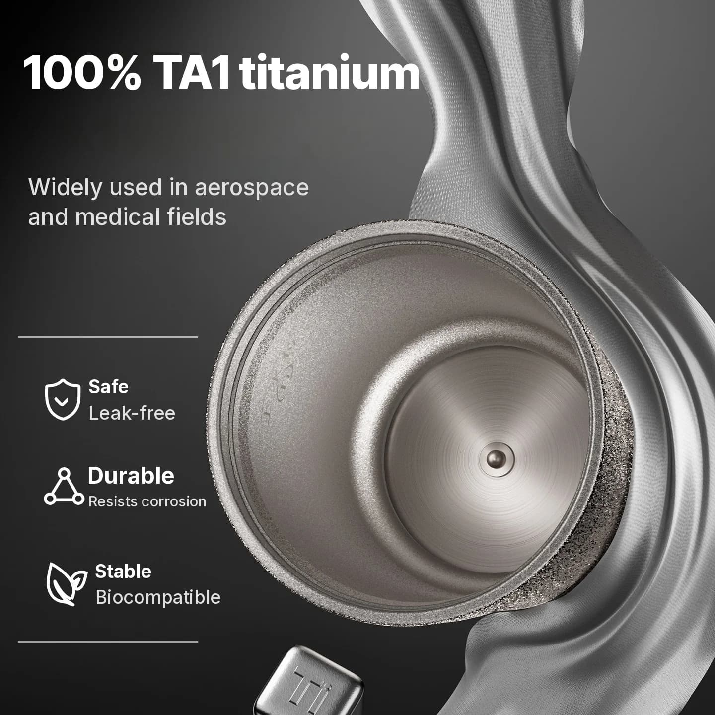 כוס חימום חשמלית טיטניום ניידת 400ml עם תצוגת טמפרטורה