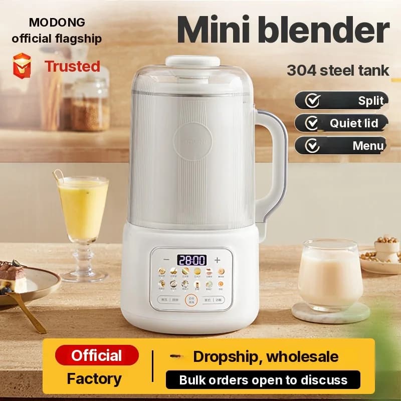בלנדר חימום להכנת חלב סויה עם ניקוי עצמי 800W