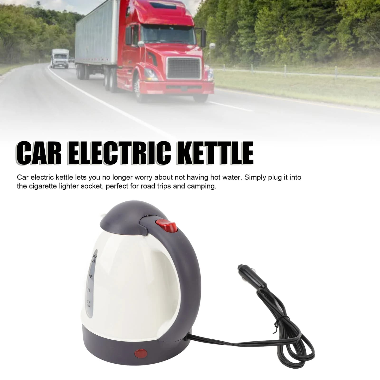 קומקום חשמלי לרכב 1L 12V/24V