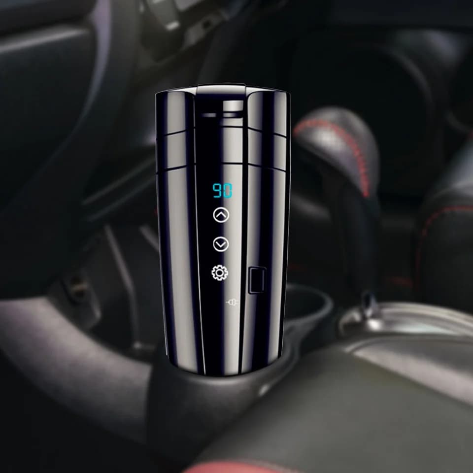 כוס חימום לרכב עם מסך מגע 12V/24V