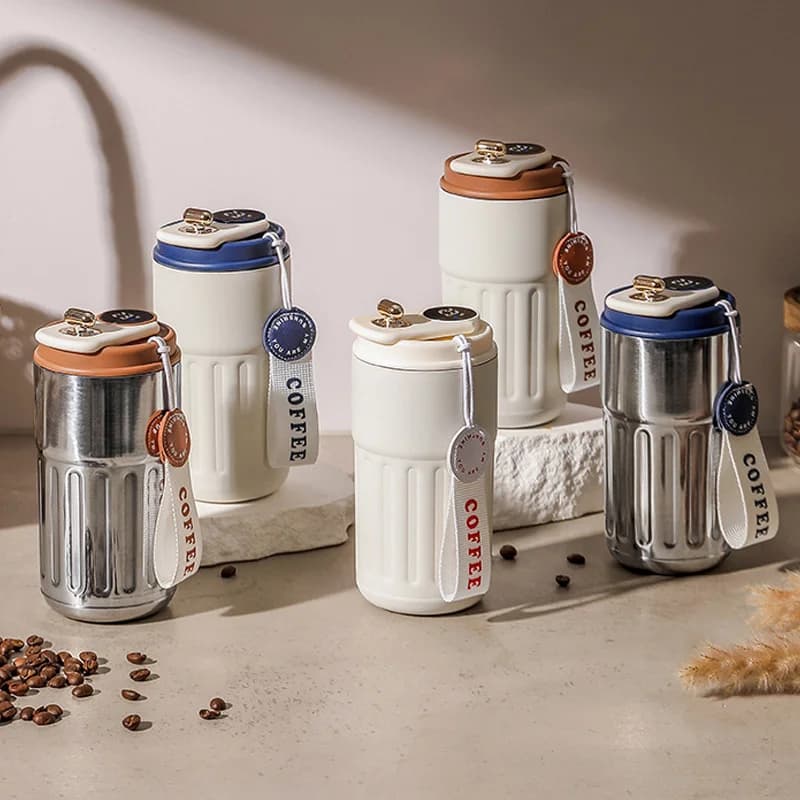 כוס תרמוס עם תצוגת טמפרטורה 450ml