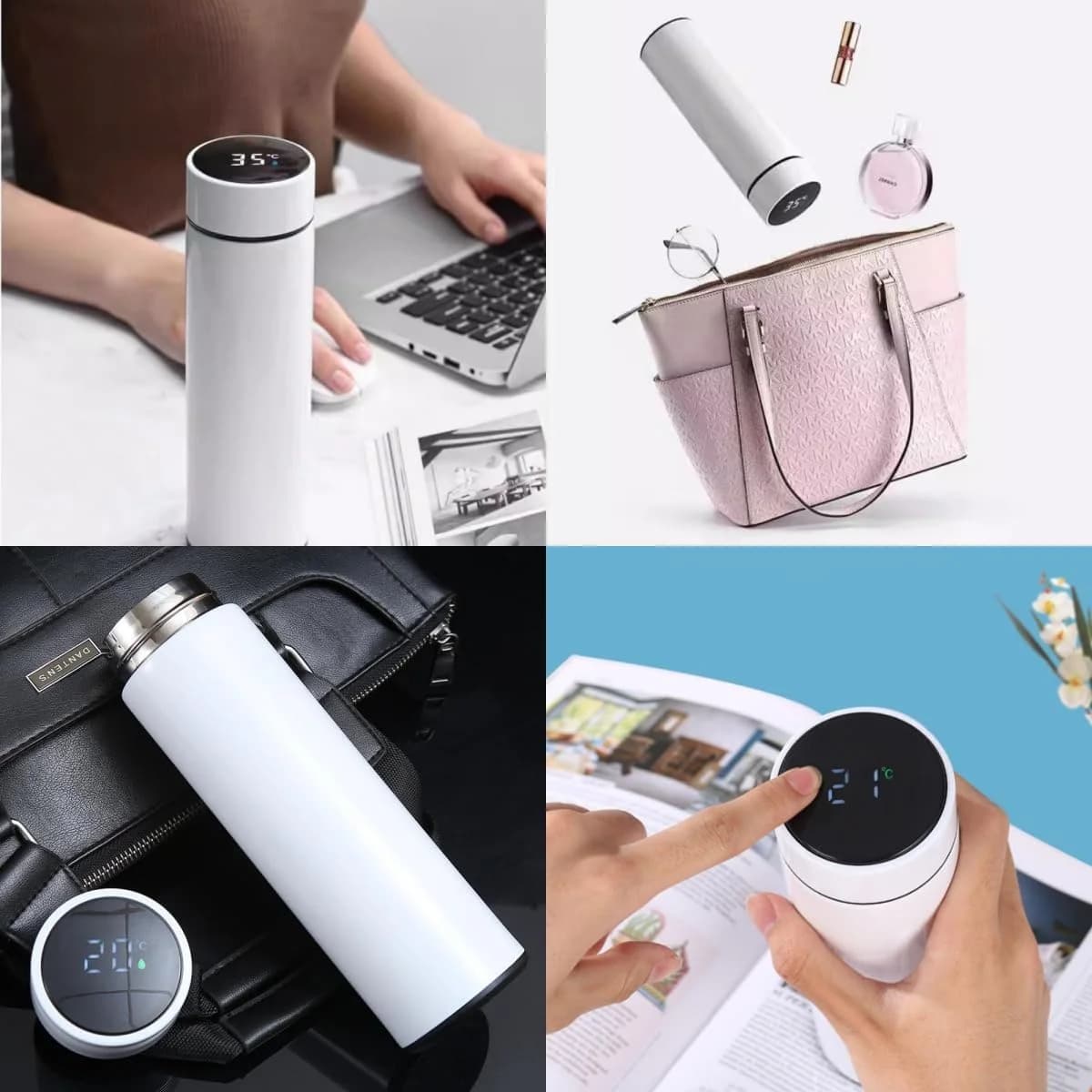 כוס תרמוס עם תצוגת טמפרטורה 500ml