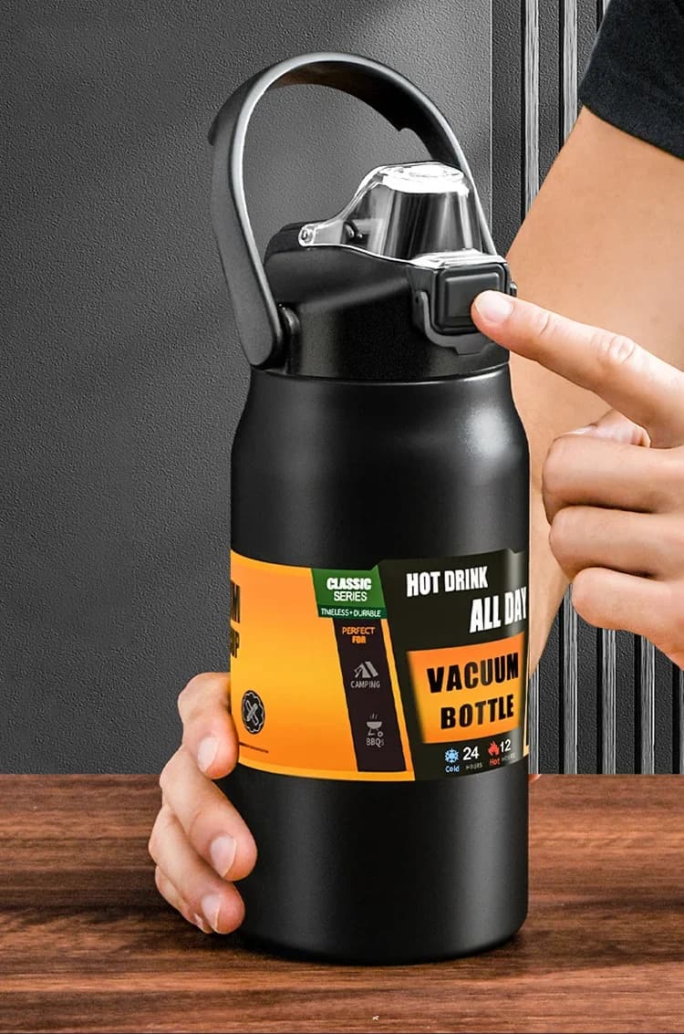 תרמוס טמבלר חוץ עם קש 0.8-1.5L