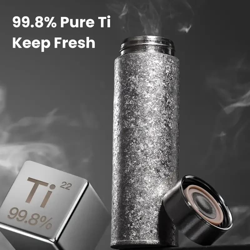 ספל תרמי מטיטניום טהור 500ml