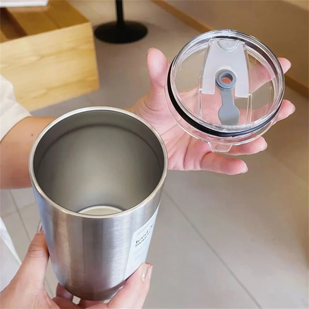 כוס תרמוס עם קש 600ml
